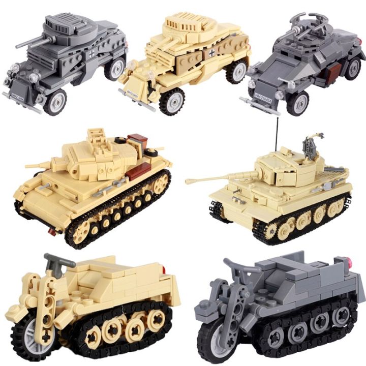 WW2 German Army North African Tank Building Blocks SDKFZ. 2 Crawler ...