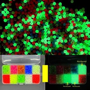 1000Pcs Round Fishing Space Beans Stops 5mm Luminously Fishing Beads Replacement Fishing Beads Stopper Easy to Use