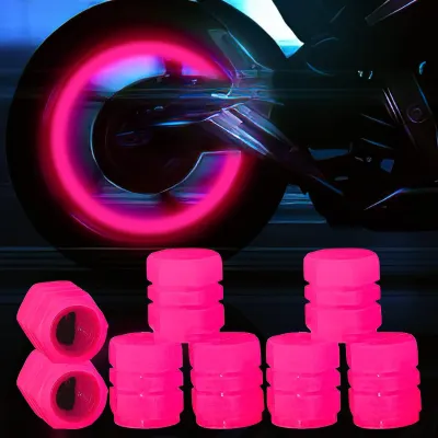 COD - Tutup Pentil Ban Mobil Ban Motor Neon Luminous Valve Cap 4 PCS / Tutup Pentil Ban Sepeda