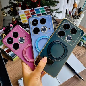 Case Ring Magsafe Infinix Note 40 40s 40 Pro Magnetic TPU Silikon Soft Case