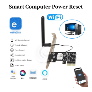 Tuya Ewelink WiFi Intelligent Computer Power Reset Switch Remote APP Controlled Voice Activated Management Switch Timer