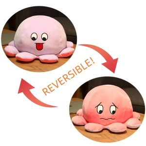Reversible Octopus Plushie toy Soft Pillow Octopus Doll TIKTOK Reversible Octopus Plush Reversible Bipolar Plushie Stuffed Toys Best Gifts for Kids Girls.