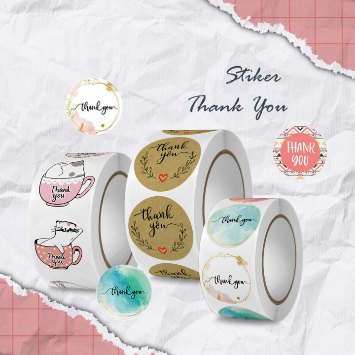reMarkable Etichette adesive con scritta Thank You, 5,1 cm, ideali