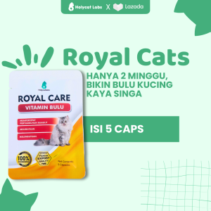 Holycatlabs Royal Cats Vitamin Pelebat Bulu Kucing Rontok Melebatkan Mengkilapkan Bulu Kucing