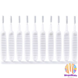 MegaMate 10pcs แปรงทําความสะอาดรูหูฟัง แปรงทําความสะอาดช่องเล็ก Mini brush