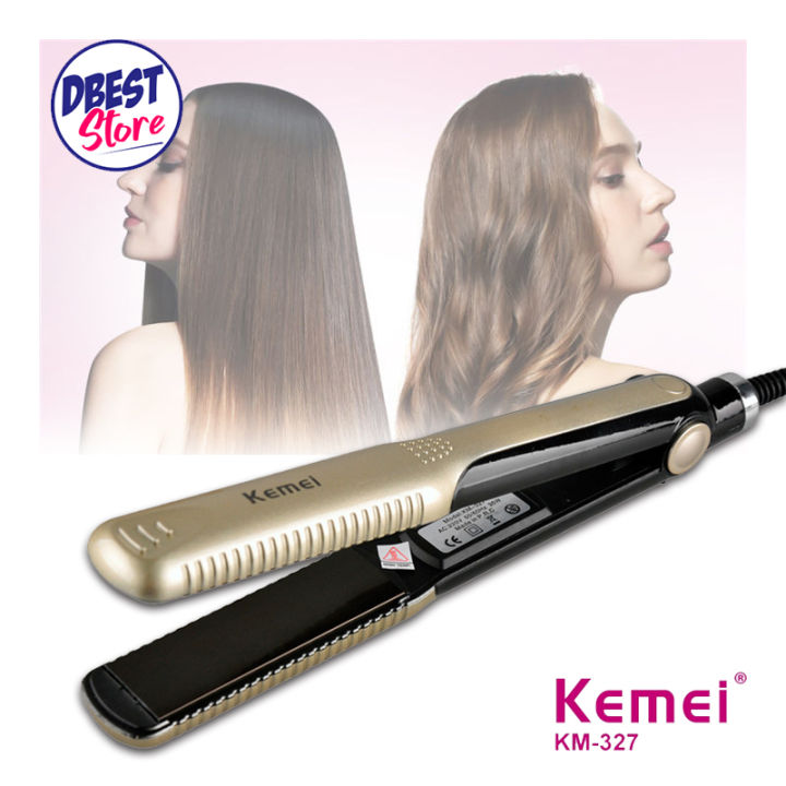 Kemei km 327 KM 327 professional hair straightener salon hair smoothing straightener Lazada Singapore