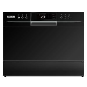 Maximus Tabletop Dishwasher MAX-008PUB (Black)  [Freebies - 1 box Maximus Detergent (30 tablets) 1kg Maximus Dishwasher Salt & 1 bottle Maximus Rinse Aid(500ml)]