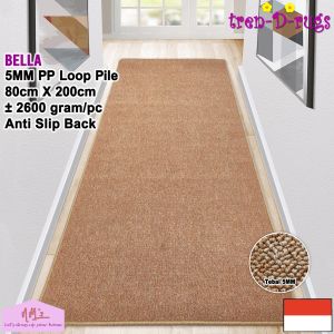 Tren-D-rugs Karpet polos panjang alas lantai kamar tidur ruang tamu minimalis 80 cm x 200 cm - NMs
