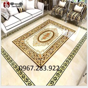 Gạch thảm sàn phòng khách sang trọng 3d