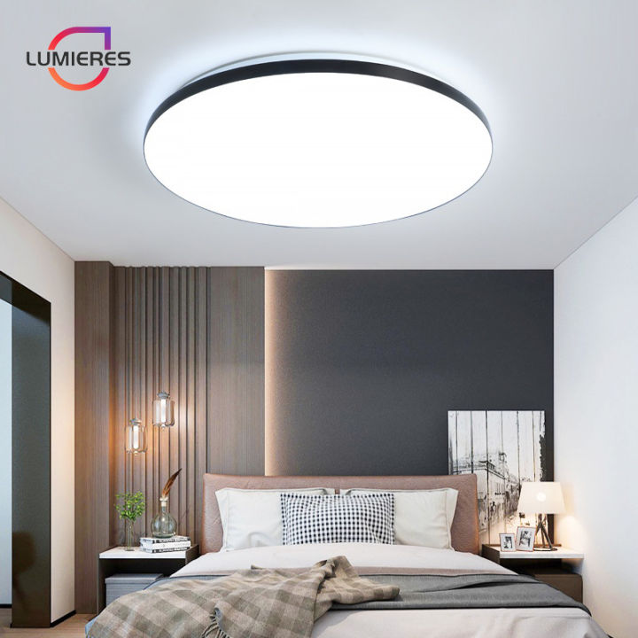 Tri Color Round Led Light LED Ceiling Lights Tri-color Round Modern Design Chandelier Flush Mount ...