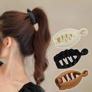 Frosted High Ponytail Clips Solid Color Banana Clip Women Hair Style Accessories Fashion Ponytail Barrettes Hair Claws Hairpins H260729