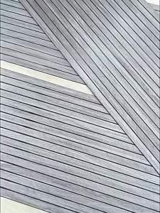 FFBH Self-Adhesive Imitation Wood Grain Wallpaper Peel and Stick Thickened Grid Panel Wall Sticker Wear-Resistant PVC Wall Decoration Q8H3K