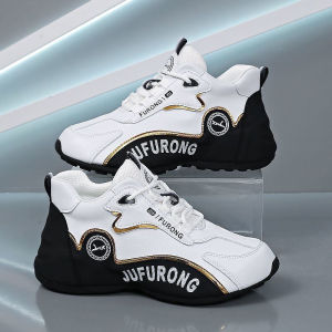 [Free Shipping] Spring MenS Shoes Height-Increasing Leather Upper Casual Sneakers Loafers Trendy Casual Shoes