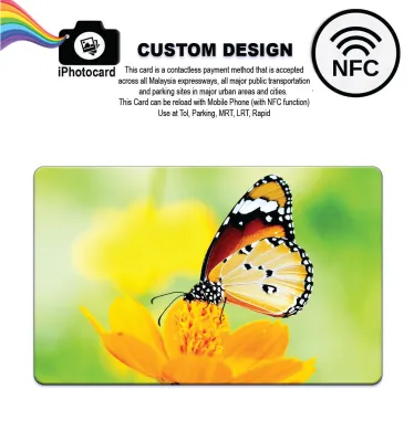 Touch n Go Card NFC TNG - CUSTOM DESIGN - BUTTERFLY - Card with NFC function