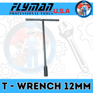 Flyman T Wrench 12mm Chrome Vandium Steel High Quality Mechanics Tool for Repair