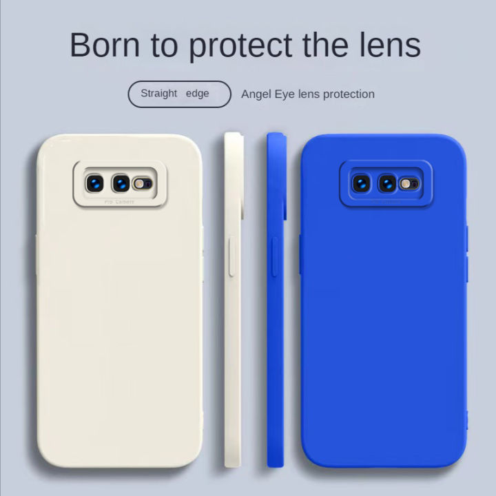 For Samsung S10e Phone case Square Soft Silicone Full Camera