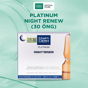 Ampoule Chống Lão Hoá & Tái Tạo Da Ban Đêm - MartiDerm Platinum Night Renew Ampoule