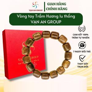 Vòng tay trầm hương hạt hình lu thống Vạn An Home vòng tay trầm hương tự nhiên mang đến may mắn hạnh phúc bình an tài lộc
