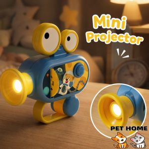 Pet Home-my Baby Mini Projector Flashlight Toy Educational Slide Projection Lamp Camera Style Kids Gift