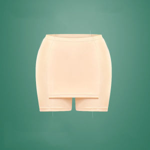 HoYiKae ใหม่กางเกงนิรภัยผ้าไหมน้ำแข็งป้องกันที่น่าอายเพื่อปกปิดพื้นที่สามเหลี่ยม เลกกิ้งสีขาวป้องกันการสัมผัสสองชั้นสำหรับผู้หญิง