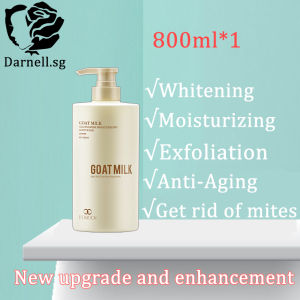 Whitening Shower Gel Goat Milk Shower Gel 800ml Ultra-white and smooth skin exfoliate whole body whitening brightening lasting fragrance Whitening Shower Gel