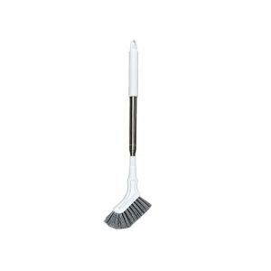 GRACETEN Long Handle Extendable Cleaning Brush Wall Hanging Narrow Head Crevice Cleaning Brush Portable Drainable Gap Cleaning Brush for Home Kitchen Toilet Shower