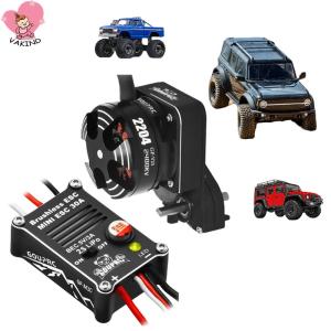 【New Arrival】 2204 2400KV Brushless Outrunner Motor W/ Transmission and ESC for SCX24 RC Crawler Axial 1/24 RC Car Truck
