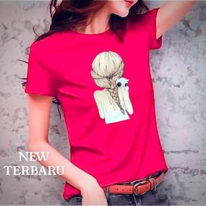 BAYAR DI TEMPAT(COD)-Kaos Oblong Wanita Sakira 0050 Distro Cewek Atasan Kekinian Murah Lengan Pendek Tumblr Tee Casual T-shirt Cotton Combed Tshirt Pakaian Olahraga Santai Remaja Dewasa Abg