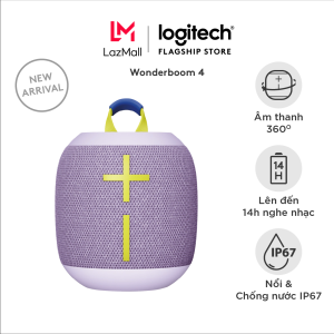Loa Bluetooth di động Logitech Ultimate Ears WONDERBOOM 4 - Bass lớn 360o Kháng nước IP67 chống bụi