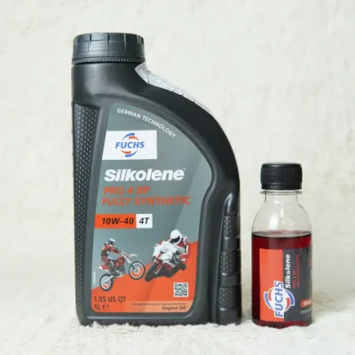 Nhớt Fuchs Silkolene Pro 4 10W40 dành cho xe côn tay PKL - Nhập khẩu Anh [Mua 5 tặng 1 phểu]