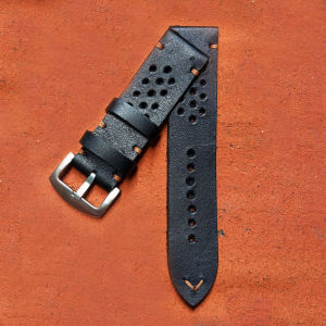 Tali Jam Tangan Rally Crazy Horse Warna Hitam Garansi 1 Tahun