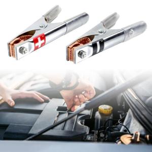 2 chiếc xe mạ đồng kẹp cá sấu cỡ lớn 17cm kẹp cáp cháy chất lượng cao kẹp cá sấu