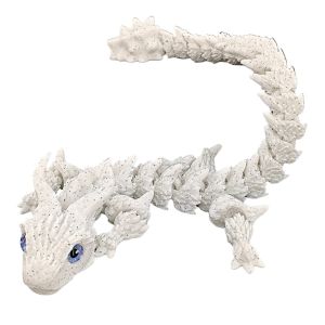 YOUSHI TOP Simulated Eye 3D Printed Dragon Chinese Dragon All-in-one Molding 3D Printed Diceratops Dragon Realistic Ornament Poseable Joints 3D Articulated Dragon Toys Kid Gift