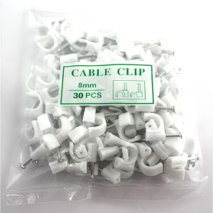 【50 PCS】 Household or Commercial Tying Cord PVC Cable Wire Clips