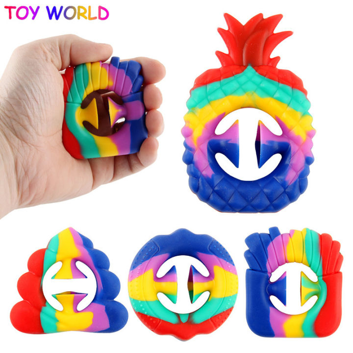 【Grab and Snap Toy】Silicone snapperz fidget toy Antistress fat brain ...