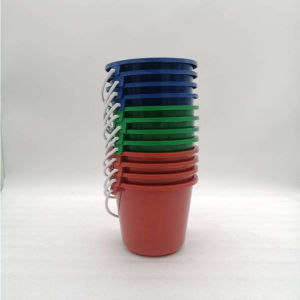 ซื้อ 1 ใบ แถมฟรี 2 ใบ คละสี ถังพลาสติกทรงกลม มีหูหิ้ว เหมาะสำหรับทำถังสังฆทาน ใช้งานทั่วไป No.NK35775985643 ขนาด 10นิ้วx6นิ้ว #ร้านมาร์ยอง