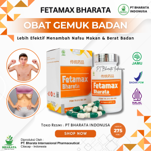 Obat Penggemuk Badan Vitamin Penambah Berat Badan FETAMAX BHARATA - Penambah Nafsu Makan Obat Gemuk