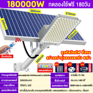ไฟโซล่าเซลล์ ไฟถนนโซล่าเซล1500W/1000W Solar Light LED ไฟส่องทาง ไฟถนน โคมไฟติดผนัง แผงพลังงานแสงอาทิตย์ กันน้ำได้ ไฟสปอตไลท์ กินไฟน้อย พร้อมรีโมท