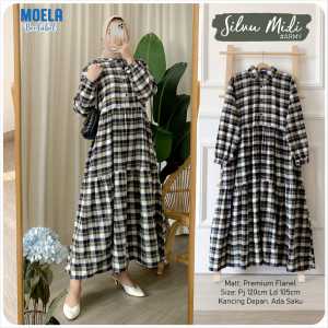 MIDI DRESS SILVU LD 105 BY ORIGINAL MOELA BERLABEL