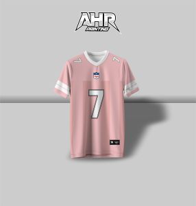 (BISA COD) Jersey Streetwear Oversize Coquette Ribbon Korean Style Number 7 / Futsal / Voly / Tenis Pink & White / Balet / Jersey Custome Nama dan Nomor