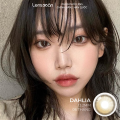 Kính áp tròng cận 6 tháng LENS XOẮN lens nâu hàn quốc phủ bóng OLOLA DAHLIA BROWN. 