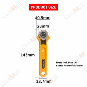 28mm Circular Cutter Fabric Cutting Knife Cloth Leather Paper Quilters Craft Sewing Rotary Cutter