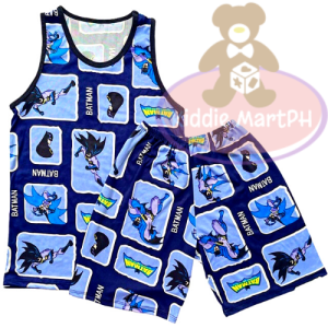 KIDDIEMART Baby Multi Color Cute Kids Terno Sando and Shorts for Boys for 1-8 Years Old High Quality Spandex Cotton Material for NewBorn Baby Clothes Baby Suits Infant Quality Bodysuits Baby Girl Boy Clothes Baby Products on Sale Random Design #9