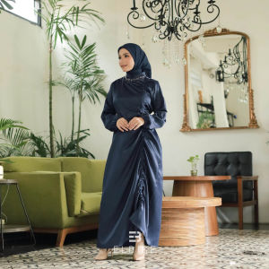 Gamis Satin Serut Kondangan Terbaru Payet Modern Dress Bridesmaid Wisuda By Elbise