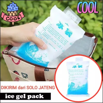 Ice Gel Pack 400ml jelly menjaga suhu Cooler Bag tas bekal asi pendingin tetap dingin 11.7 x 19.8 cm