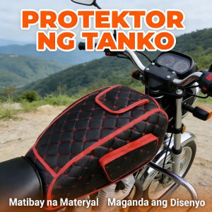 Leather Luggage Tank Cover Fuel Bag Motorcycle Tank Cover Universa LHONDA TMX Barako Bajaj Tmx