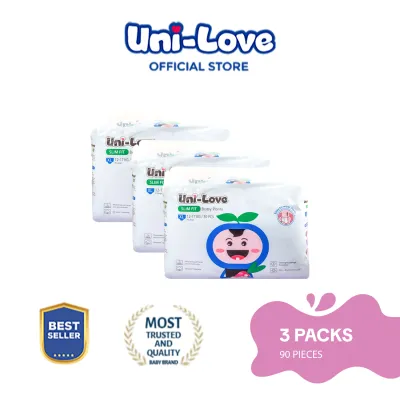 UniLove Slim Fit Baby Pants 30s (X-Large) Pack of 3