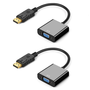 Quality DPs to VGA Converter 1080P Resolution with Gold Plate Connectors for Clearly Video Output Corrosion Resistant