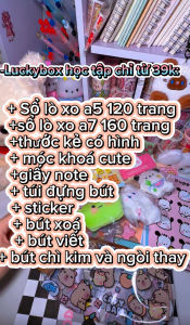 Lucky Box học tập  combo đồ học tập  sách  móc khóa  bút  thước kẻ ... và nhìu đồ xinh