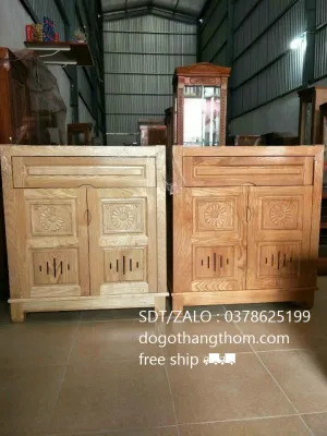 tủ đựng giày dép gỗ sồi free ship